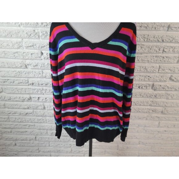 Worthington Womens Sweater 3X Plus Long Sleeve Pullover Cotton Blend STR20E - Picture 3 of 7